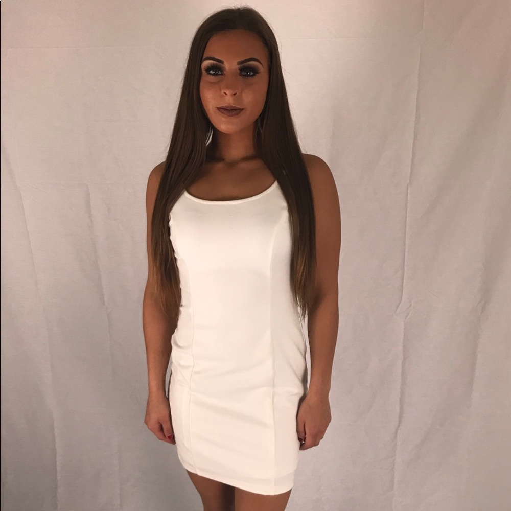 Mini White Fashion Nova Dress